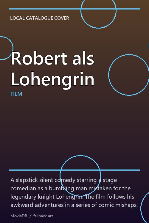 Robert als Lohengrin poster