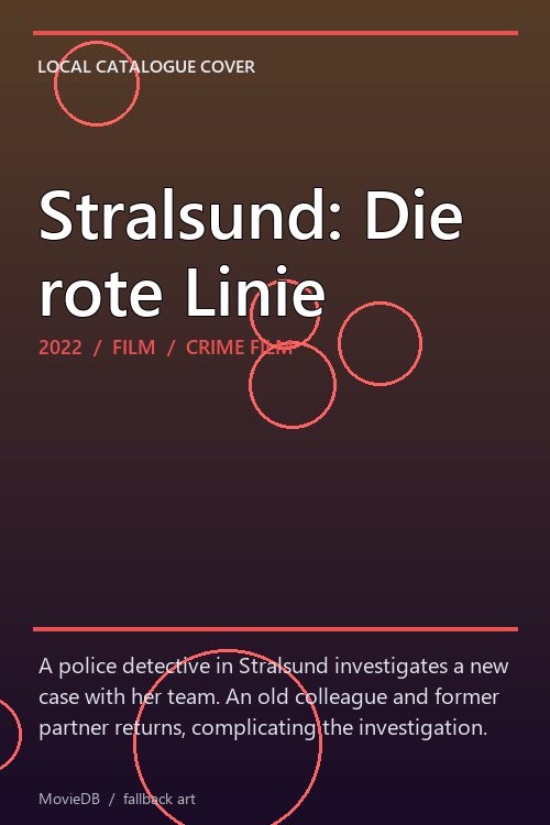 Stralsund: Die rote Linie poster
