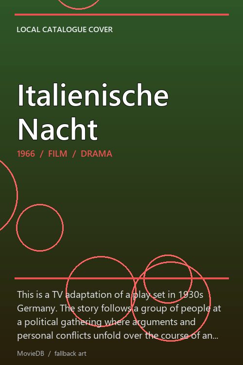 Italienische Nacht poster