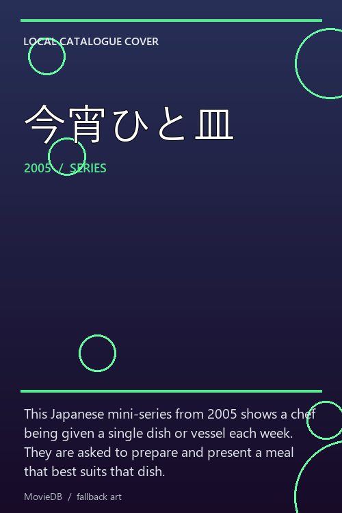 今宵ひと皿 poster