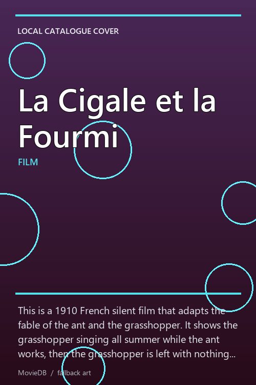 La Cigale et la Fourmi poster