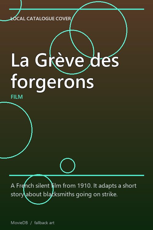 La Grève des forgerons poster