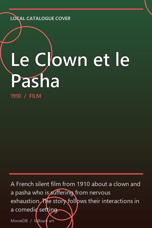 Le Clown et le Pasha poster