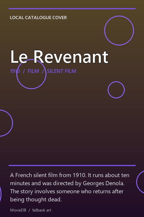Le Revenant poster