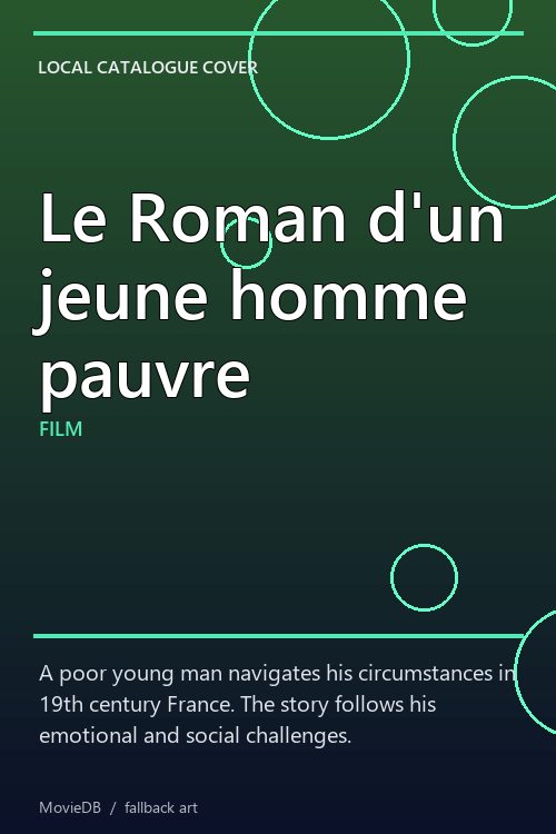 Le Roman d'un jeune homme pauvre poster