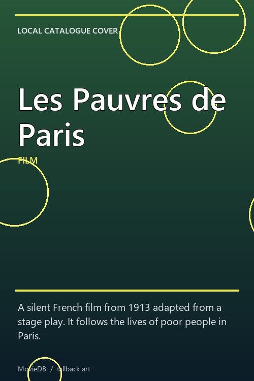 Les Pauvres de Paris poster