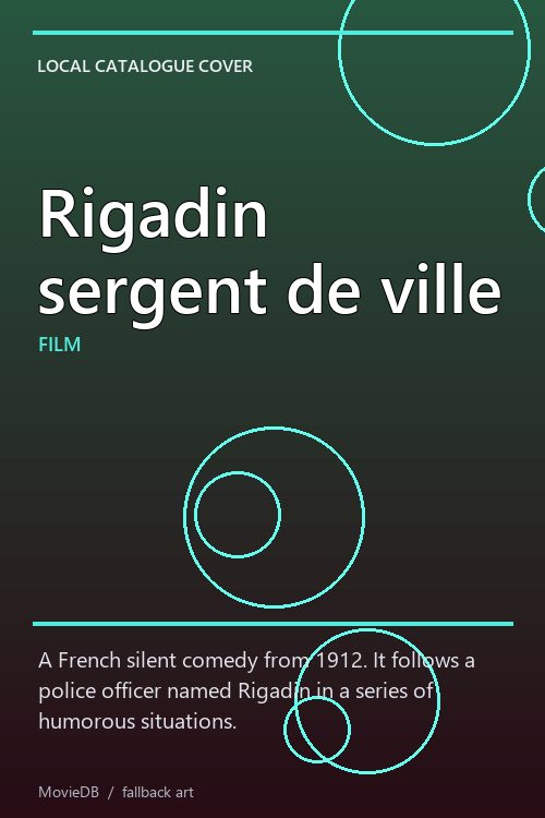 Rigadin sergent de ville poster