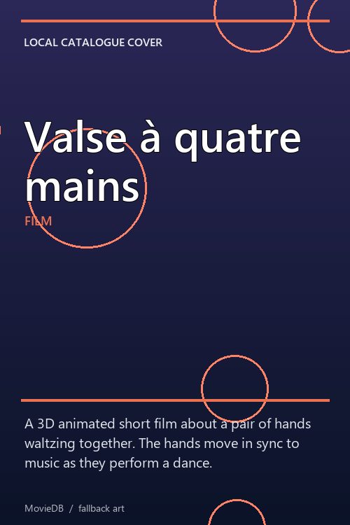 Valse à quatre mains poster