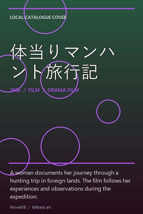 体当りマンハント旅行記 poster