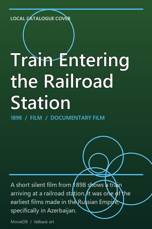 Train Entering the Railroad Station poster