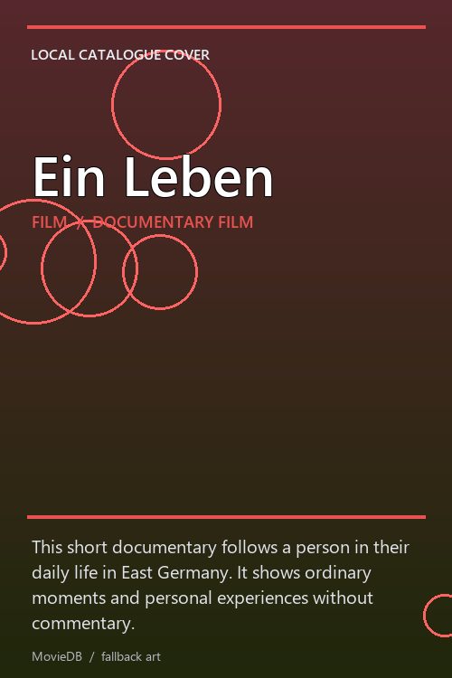 Ein Leben poster