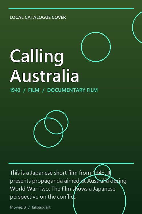 Calling Australia poster