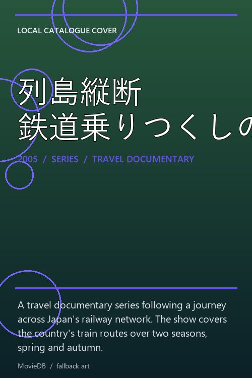 列島縦断 鉄道乗りつくしの旅〜JR20000km全線走破〜 poster