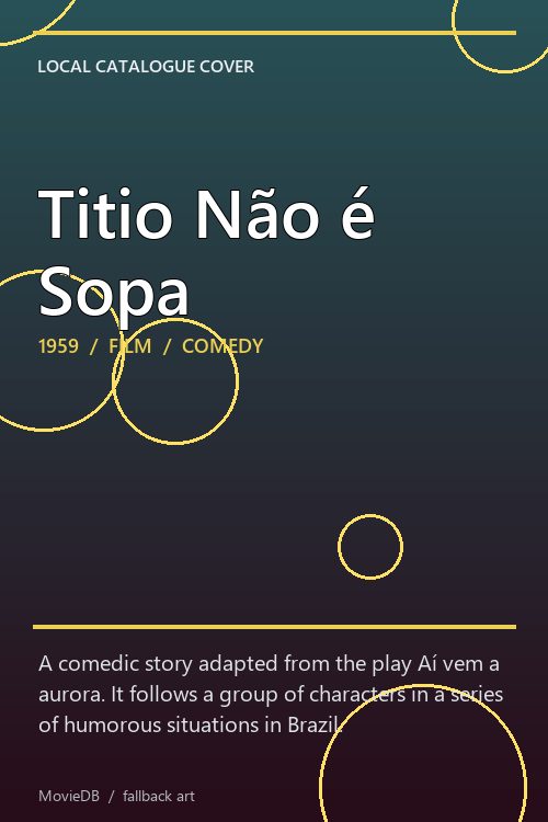 Titio Não é Sopa poster