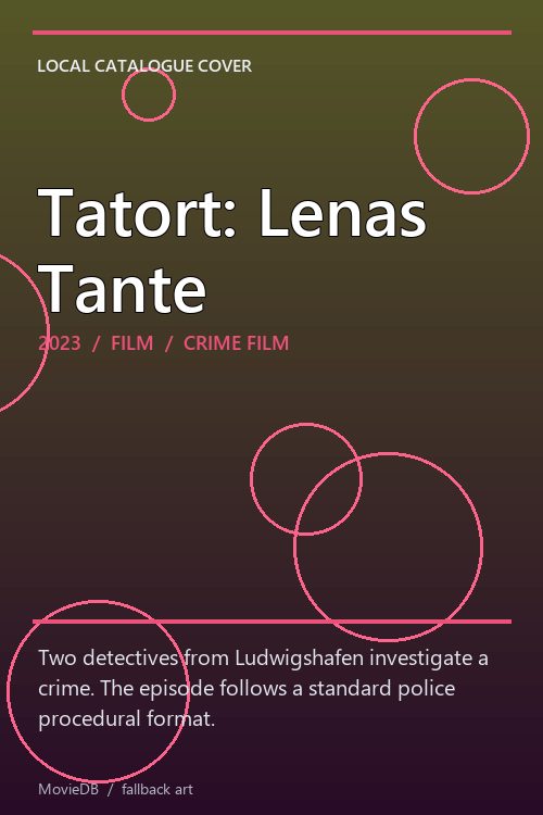 Tatort: Lenas Tante poster