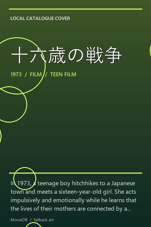 十六歳の戦争 poster