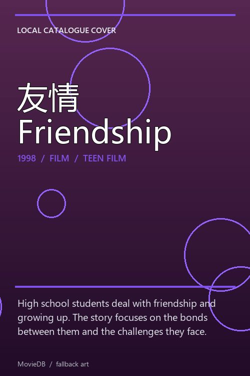 友情 Friendship poster