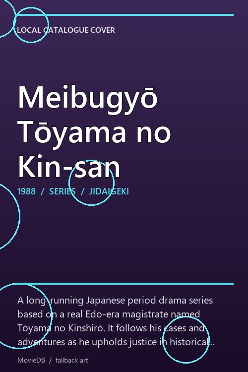 Meibugyō Tōyama no Kin-san poster