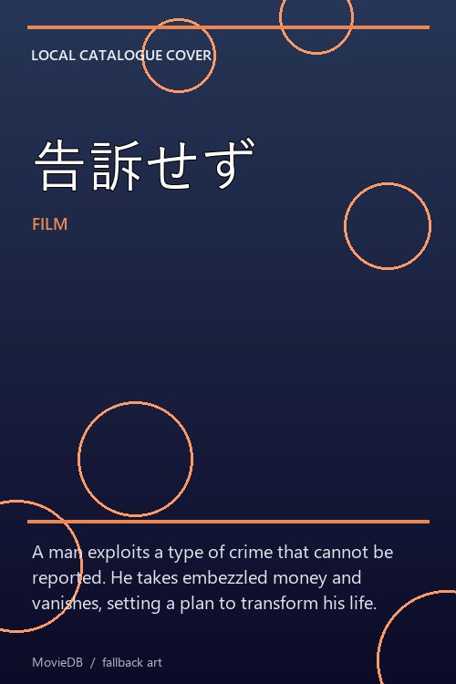 告訴せず poster