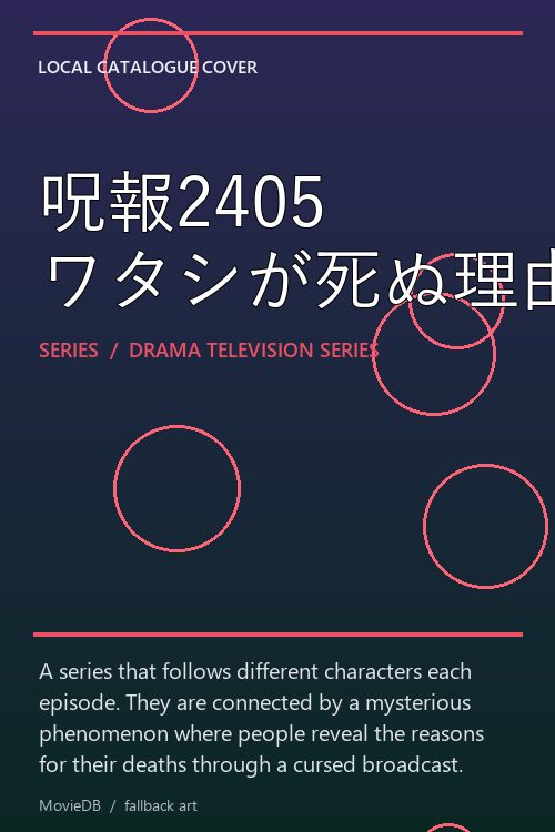 呪報2405 ワタシが死ぬ理由 poster
