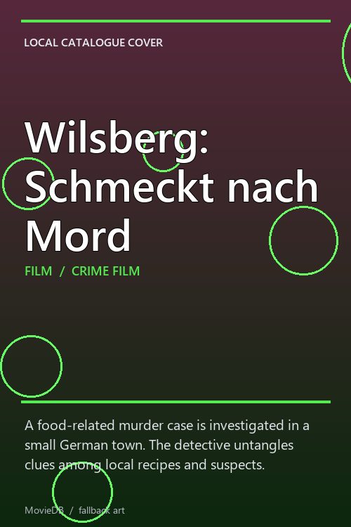 Wilsberg: Schmeckt nach Mord poster