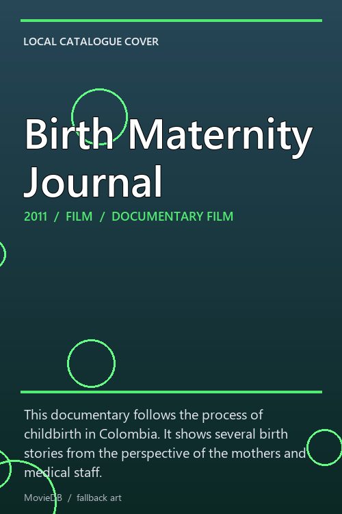 Birth Maternity Journal poster