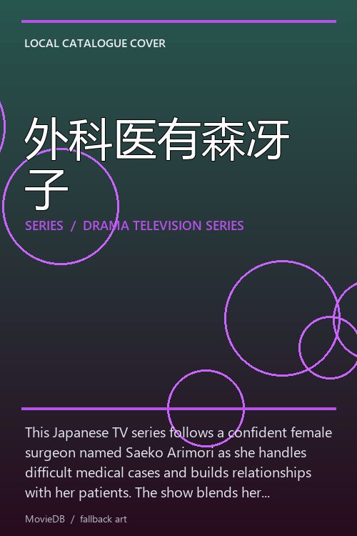 外科医有森冴子 poster