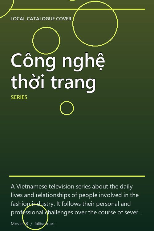 Công nghệ thời trang poster