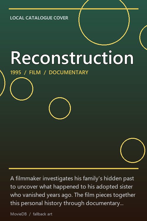Reconstruction poster