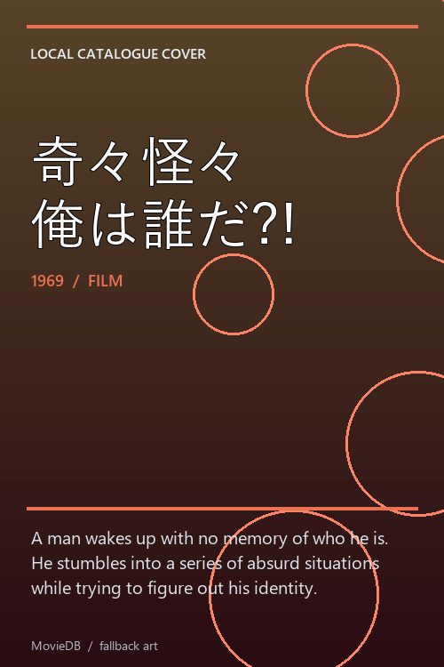 奇々怪々 俺は誰だ?! poster
