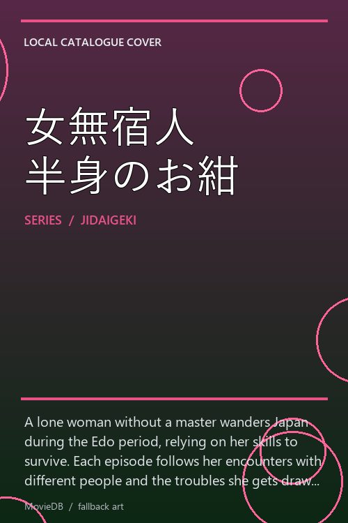 女無宿人 半身のお紺 poster