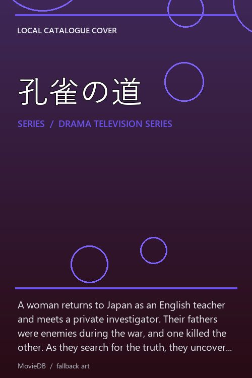 孔雀の道 poster