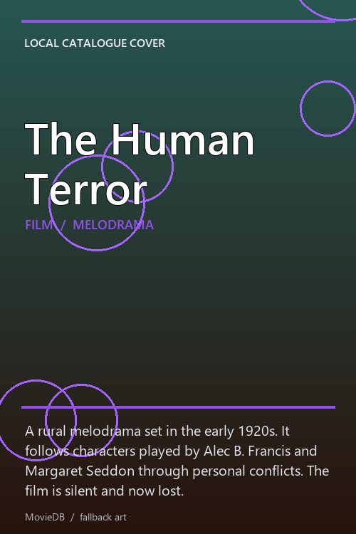 The Human Terror poster