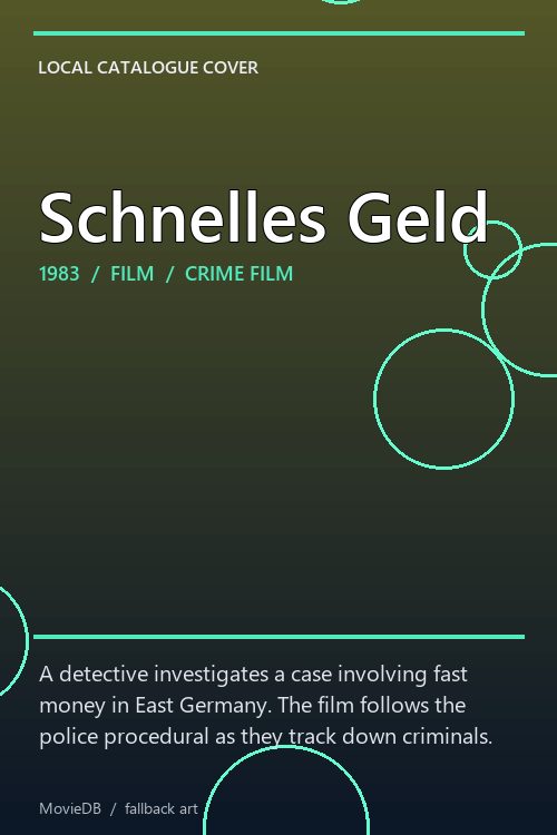 Schnelles Geld poster