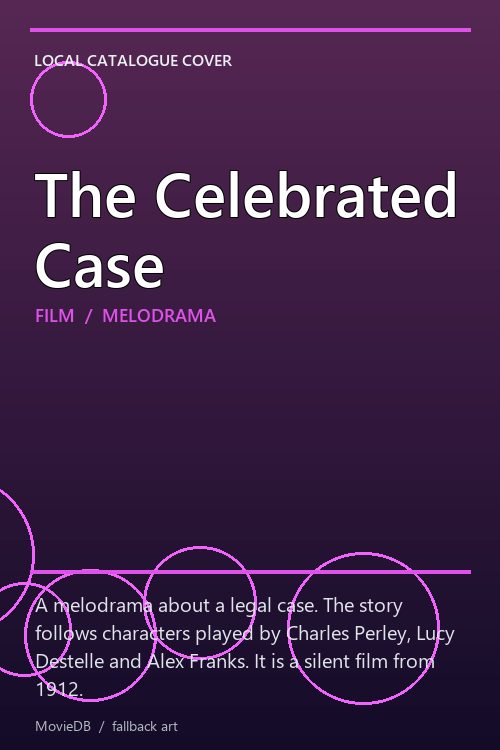 The Celebrated Case poster