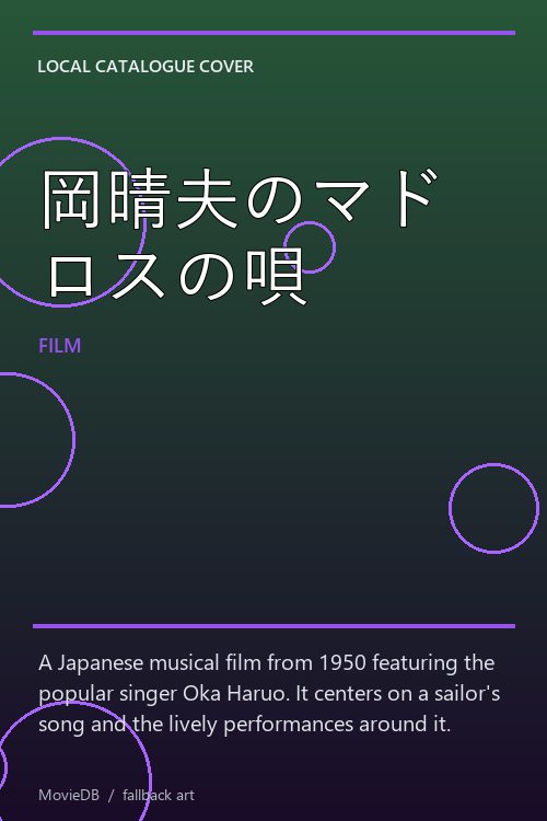 岡晴夫のマドロスの唄 poster