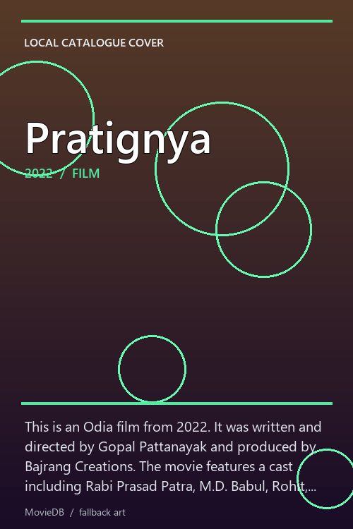 Pratignya poster