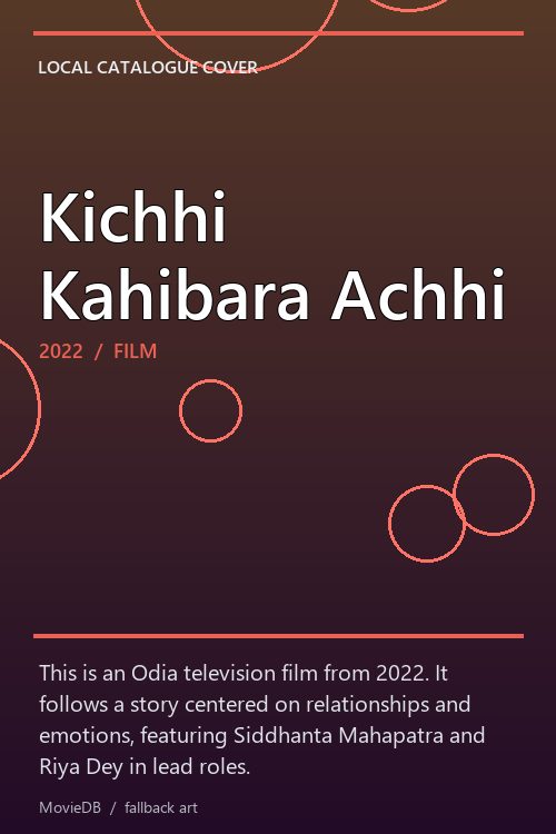 Kichhi Kahibara Achhi poster