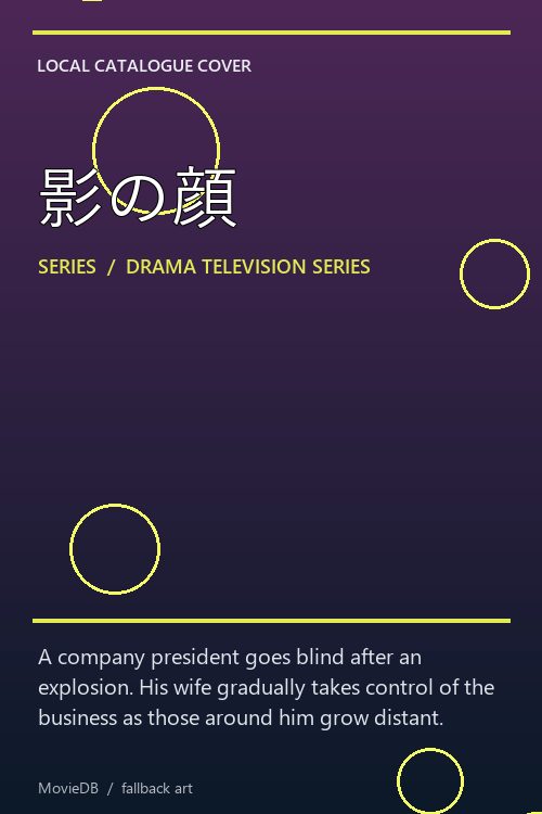 影の顔 poster