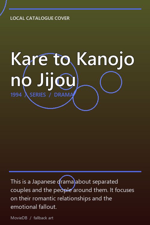Kare to Kanojo no Jijou poster