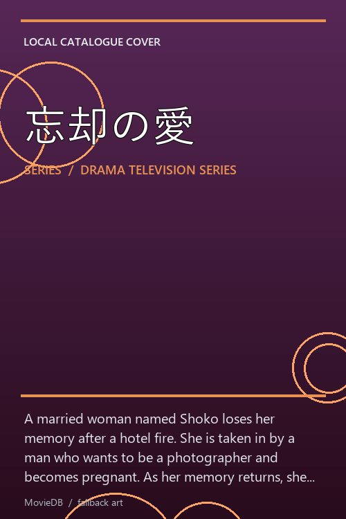 忘却の愛 poster