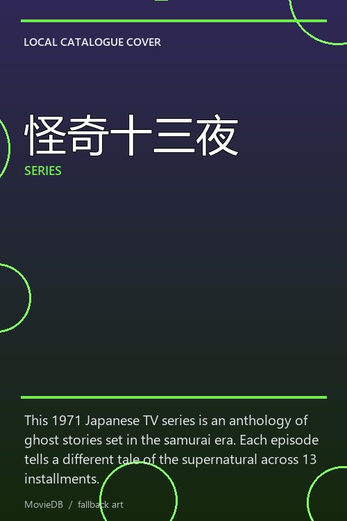 怪奇十三夜 poster