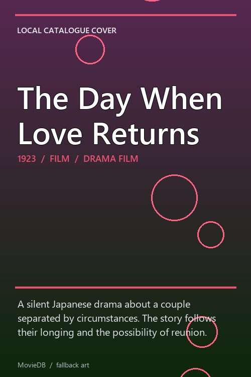 The Day When Love Returns poster