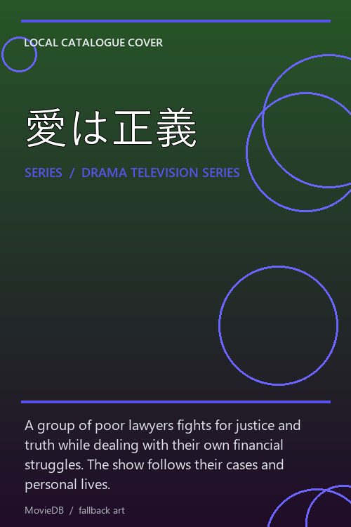 愛は正義 poster