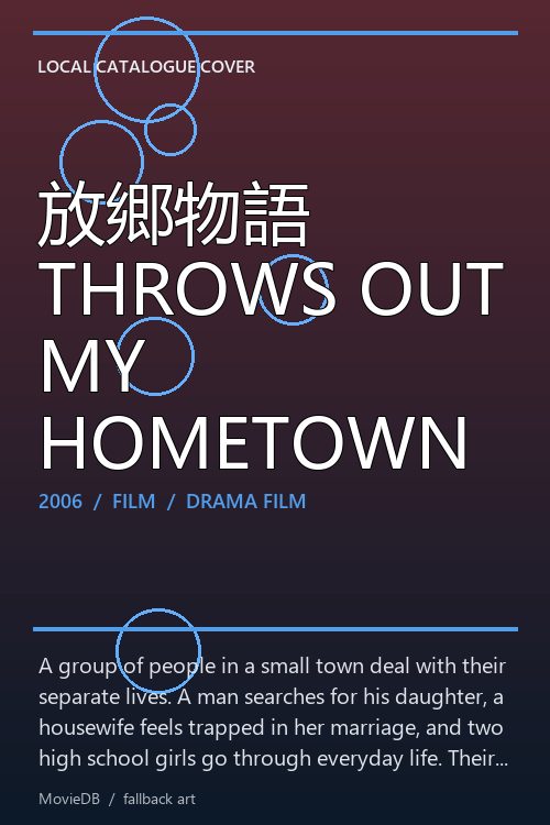 放郷物語 THROWS OUT MY HOMETOWN poster