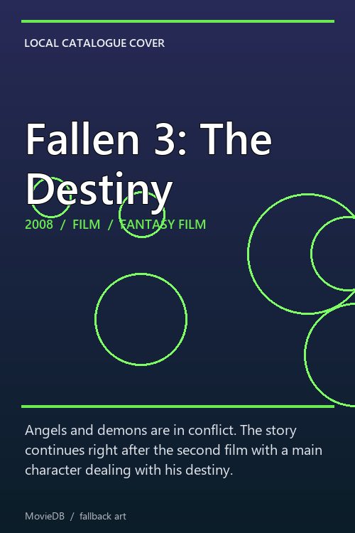 Fallen 3: The Destiny poster