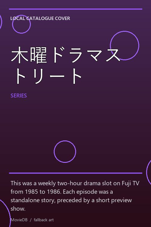 木曜ドラマストリート poster