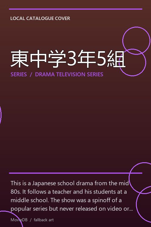 東中学3年5組 poster