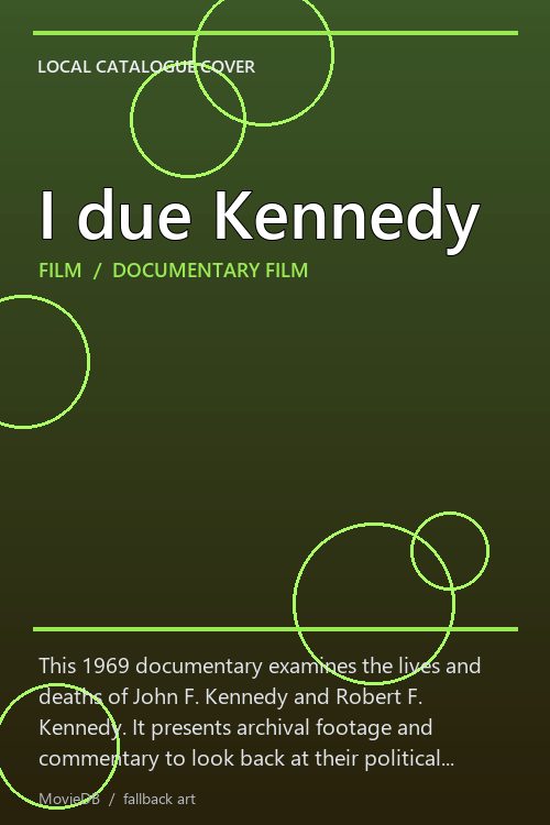 I due Kennedy poster