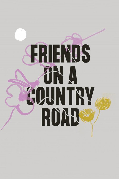 Amigas en un camino de campo poster